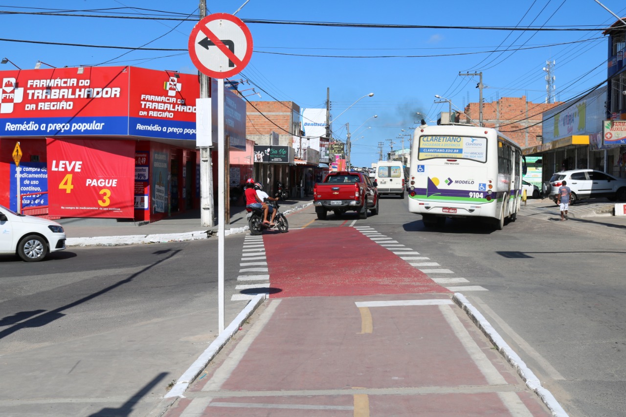 SMTT inicia revitalização de ciclovia na avenida Santa Gleide - SMTT Aracaju